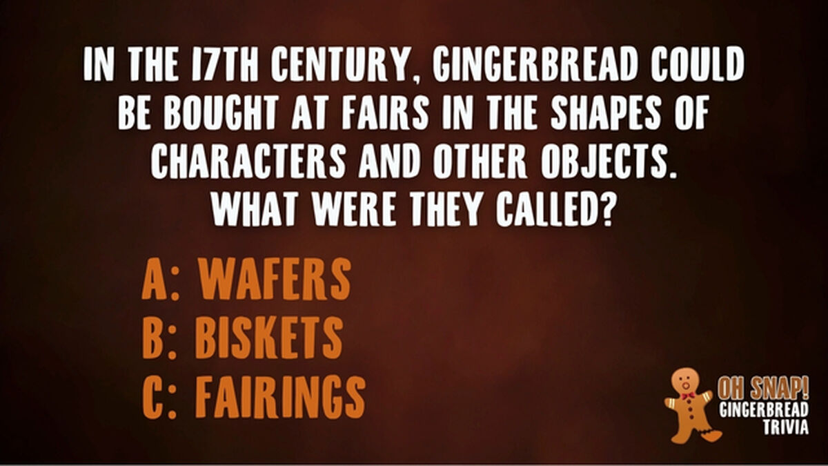 Oh Snap! Gingerbread Trivia image number null